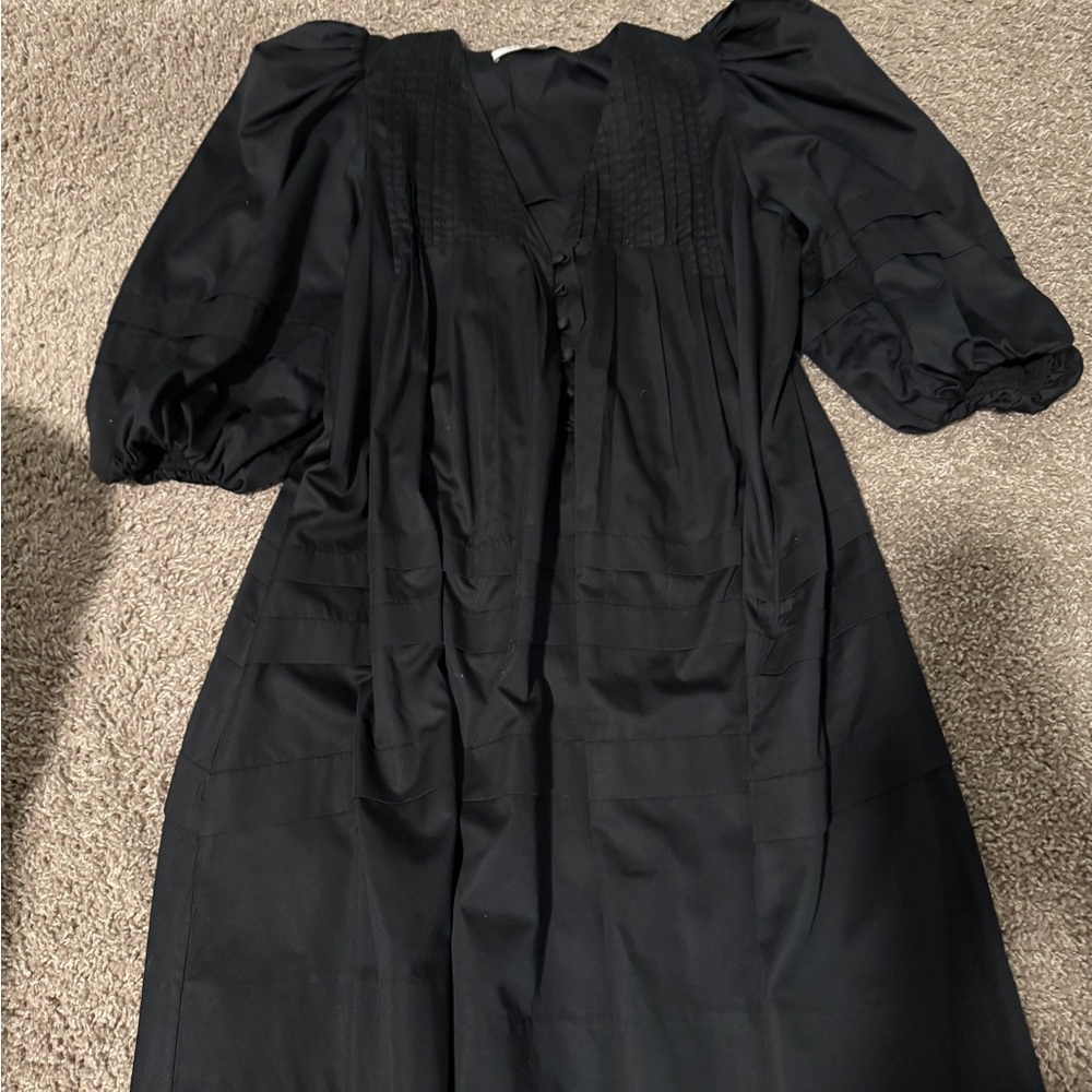 Hunter Bell Elegant Black Long Sleeve Dress